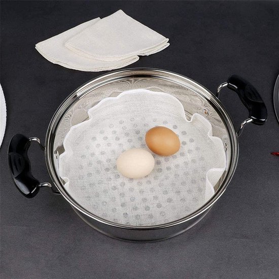 CLVPAI Steamer bakmat van silicone, van mesh, voor stoommand, keuken, groenten, rijst (32 cm, ronde siliconen CLVPAI Steamer bakmat van silicone, van mesh, voor stoommand, keuken, groenten, rijst (32 cm, ronde siliconen