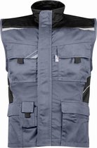 Bodywarmer werkvest heren grijs/zwart maat L