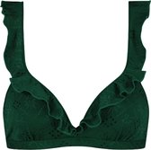 Beachlife Green Embroidery Dames Bikinitopje - Maat B40