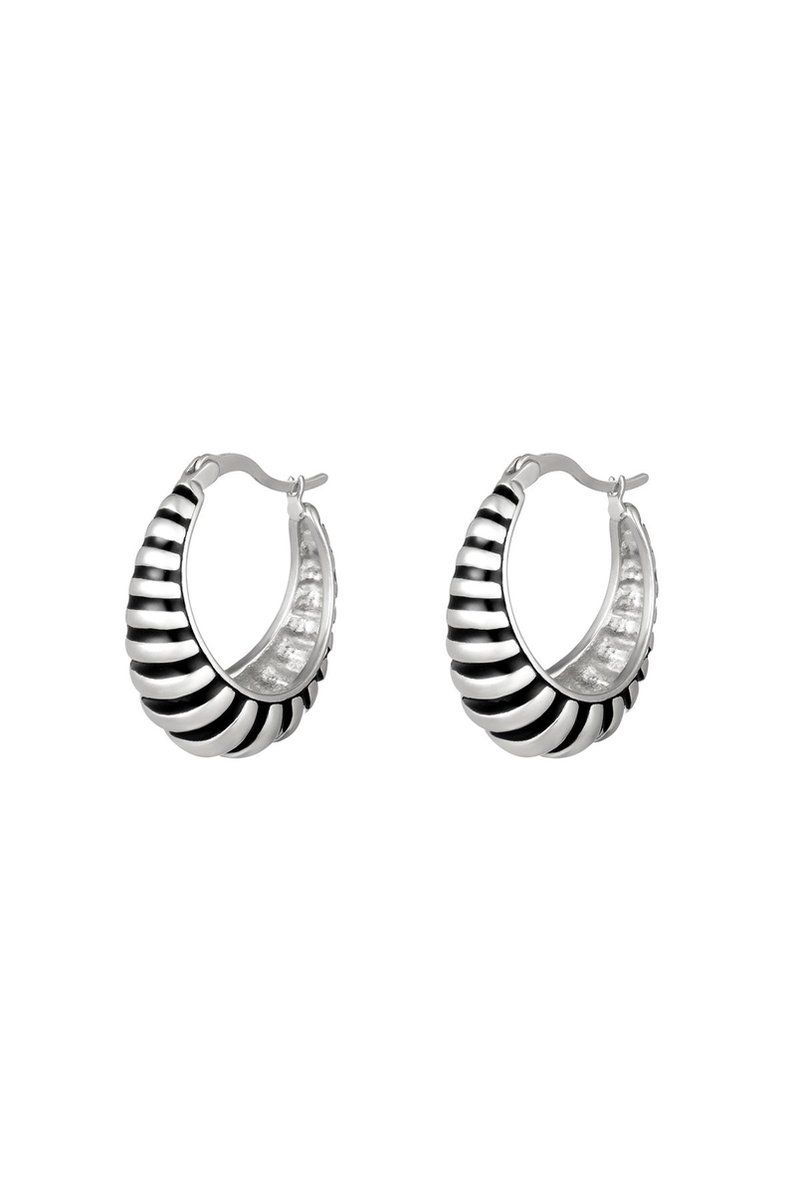 Earrings egypt style -Silver -Stainless Steel- zilver- yehwang- Moederdag cadeautje - cadeau voor haar - mama