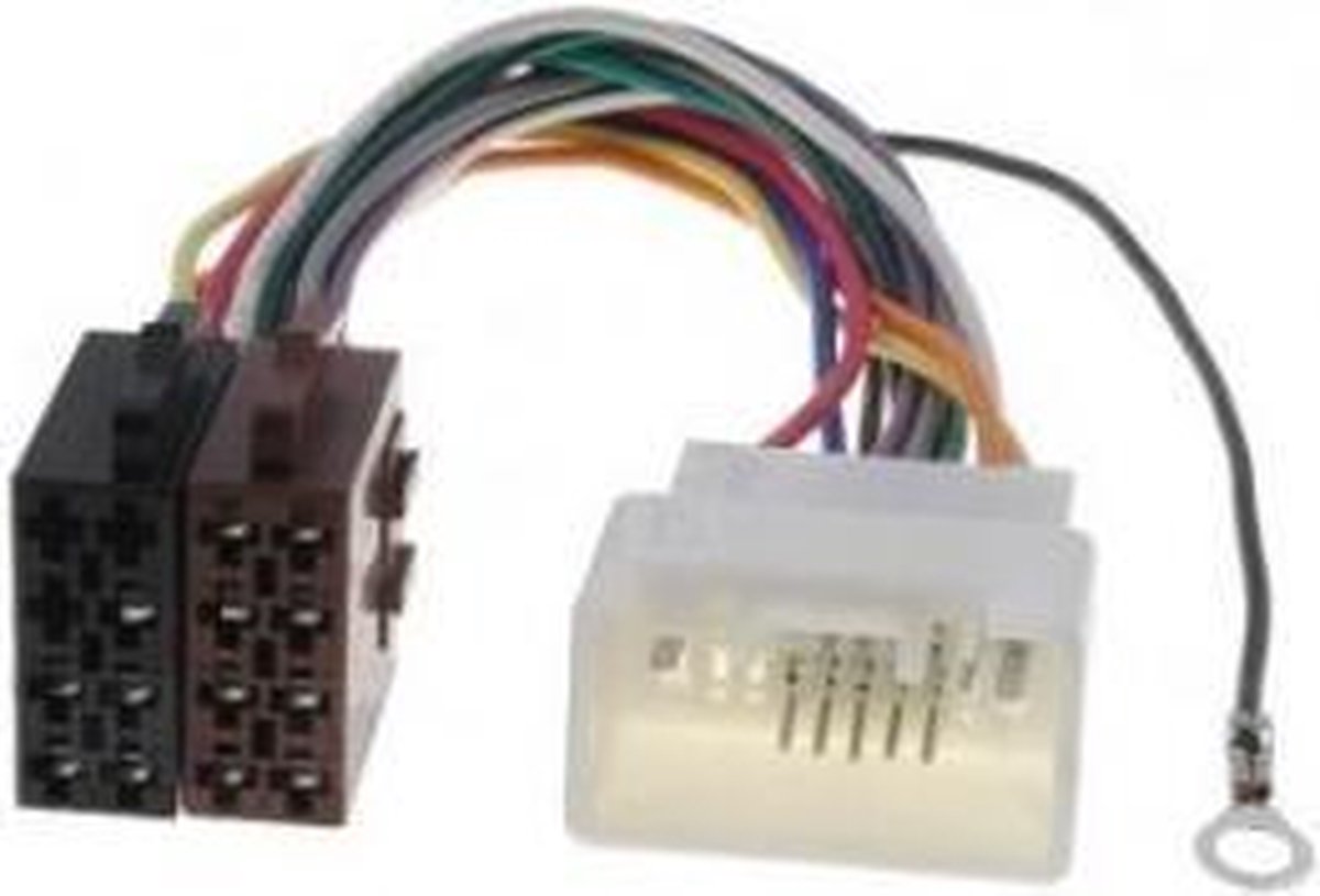 Citroën, Mitsubishi en Peugeot naar ISO kabel - 34x18,5mm - 0,15 meter