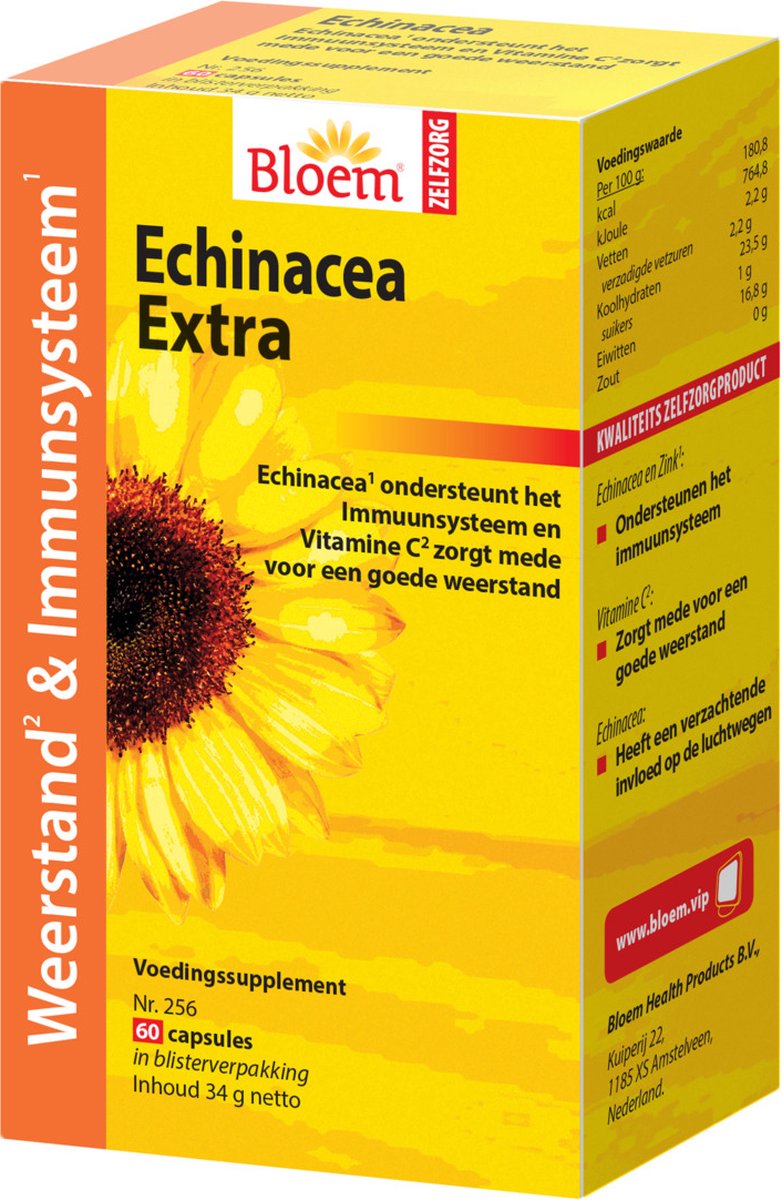 Goedkoopste Bloem Echinacea Extra - 60 capsules
