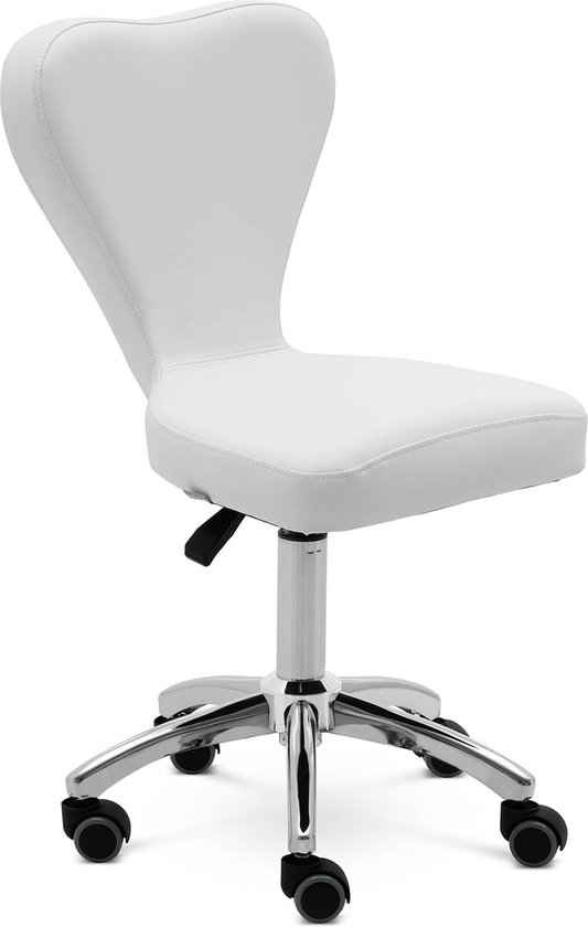 Physa Physa COTTAM White Friseurstuhl mit Fußstütze Sitzhöhe 45-55 cm