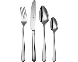 Sola Korting Bestekset - 24 delig - 6 personen - Vaatwasserbestendig - Zilverwit Premium Edelstaal 18/10 - Zilver