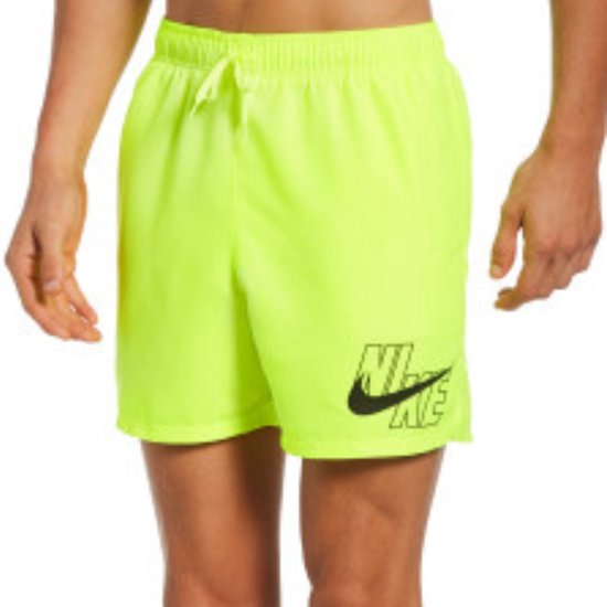 Nike Hommes Maillot de Bain Logo Lap 5 pouces Volt - Taille L