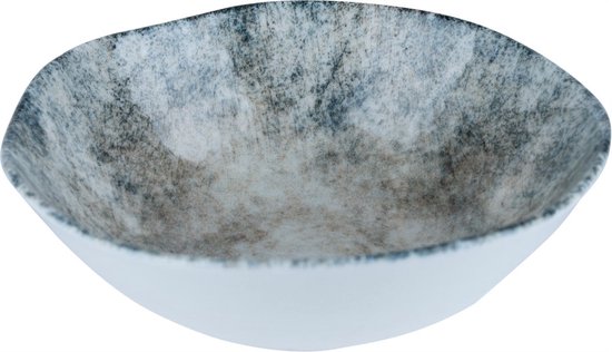 PTMD Callisto Schaal - 16 x 16 x 4 cm - Porselein - Blauw