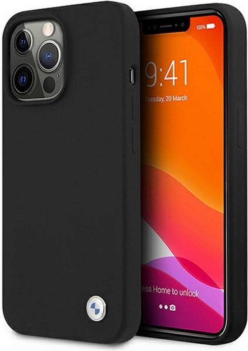 BMW Silicone Back Case - Geschikt voor Apple iPhone 13 Pro (6.1") - Zwart