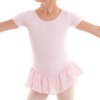 Dancer Dancewear® Balletpakje roze | Balletpak met korte mouw voor meisje | "Star" | maat 128/134 | Maat 10 jaar