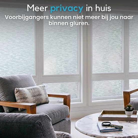 Privacy Raamfolie Anti Inkijk Zelfklevende Folie Zonwerend & Anti