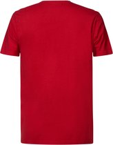 Petrol Industries - Heren Basic logo T-shirt - Rood - XL