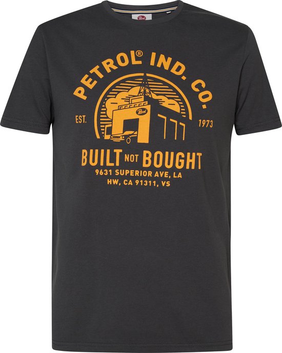 Petrol Industries - Heren Industrial T-Shirt - Grijs - Maat XS