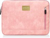 Laptop Sleeve 13 14 Inch - DSGN BRAND® SUEDE134 - Rose - Apple MacBook Air Pro Laptop Sleeve - Goldplate - Luxe - Imperméable