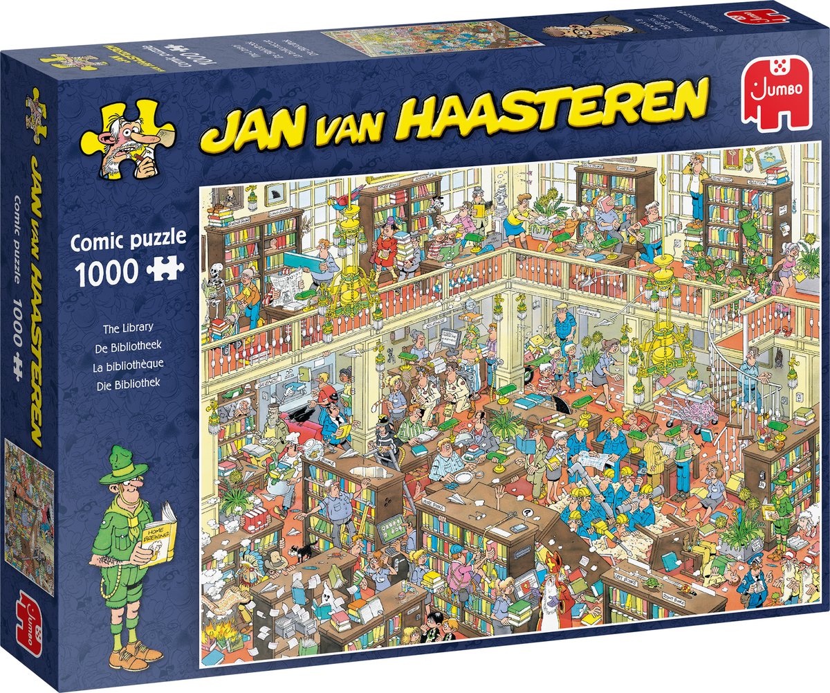 Jan van Haasteren De Bibliotheek puzzel - 1000 stukjes