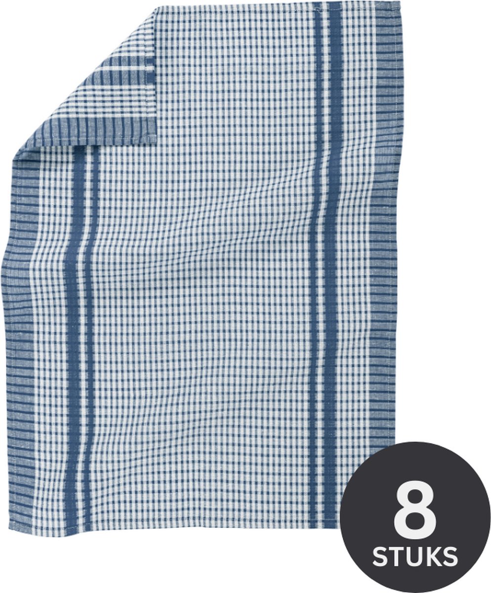 Keukenhanddoek WAFFLE 50x70cm - set/8 - stone blue