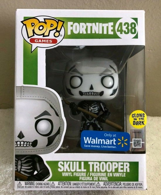 Funko POP! Games: Fortnite S3 - Skull Trooper (Glow) - Walmart Exclusive 