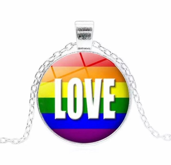 Akyol - pride Ketting - LGBT - de echte pride aanhangers - pride - lgbt - pride aanhangers – love - gay - lesbian - steun de community regenboog ketting - love is love
