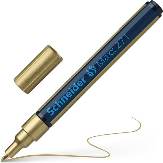 Schneider lakmarker - Maxx 271 - 1-2 mm - goud - S-127153