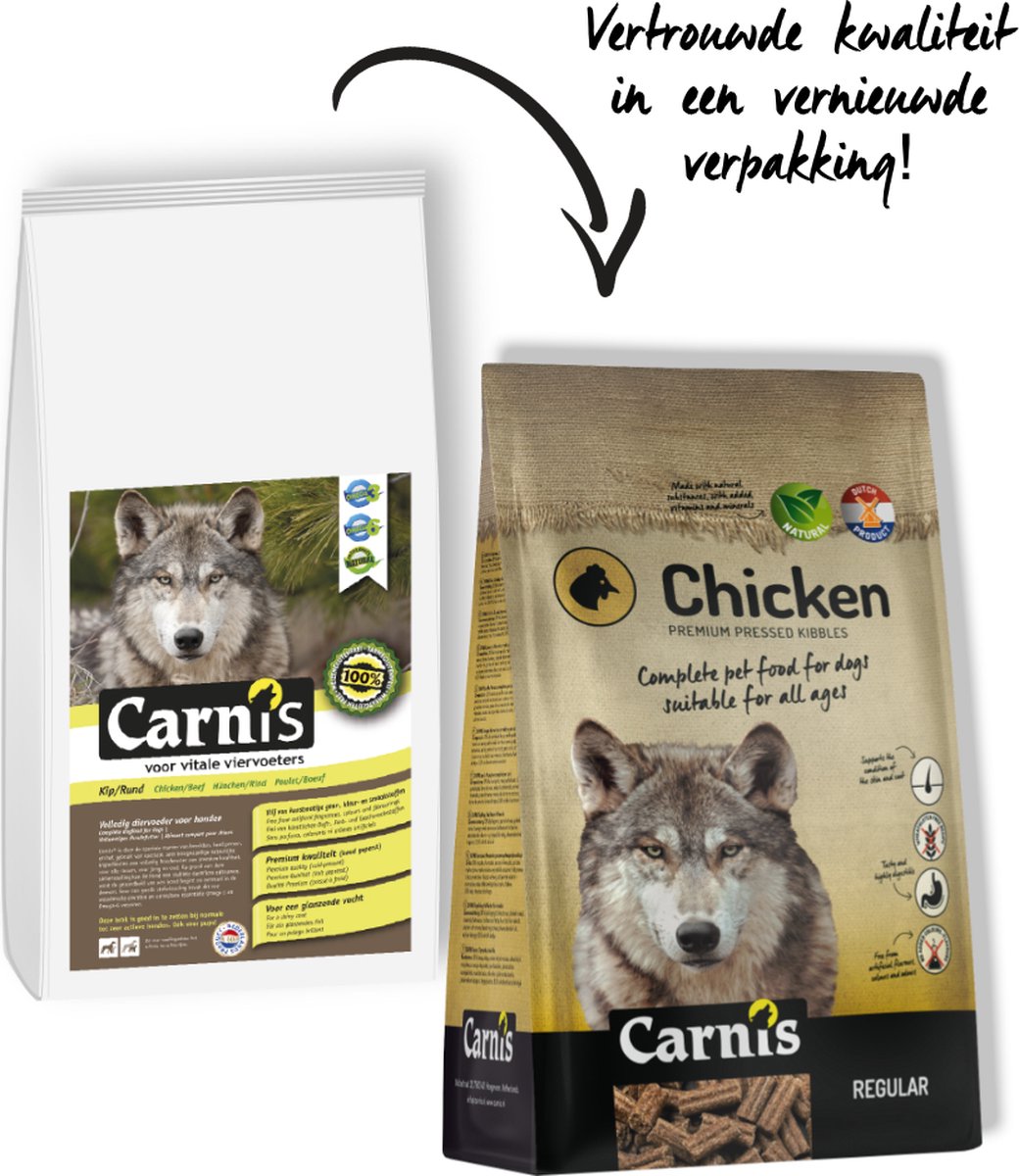 Carnis Brok geperst kip/rund - 15 kg (vervallen artikel) - Carnis