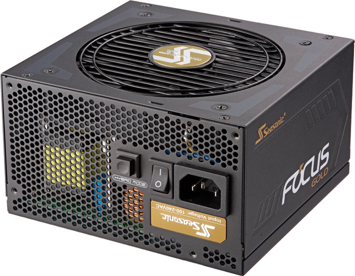 Seasonic Focus Gold 650 - Voeding - ATX12V 2.4 - 80 Plus Gold - 650 Watt - semi-modulair - 100-240V - Actieve PFC - zwart
