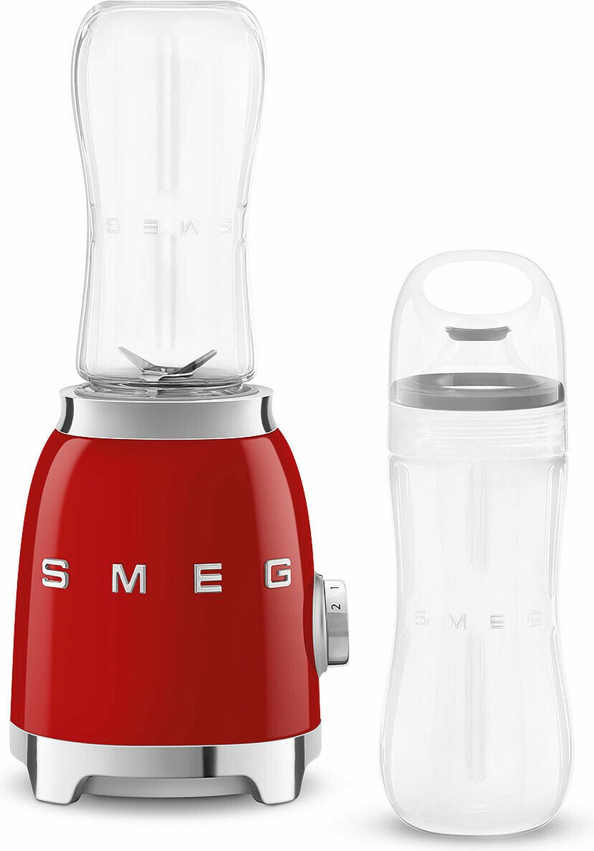SMEG personal blender PBF01RDEU Rood - Jaren '50 stijl