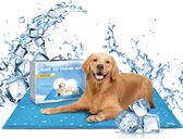 Nobleza B4FX4 - Koelmat voor honden en katten - Koeling mat voor huisdieren - 70x110 cm - Blauw