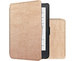Hoes Geschikt voor Kobo Clara HD Hoesje Bookcase Cover Book Case Hoes Sleepcover - Rosé Goud