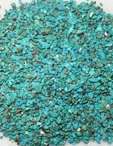 Turquoise/Turkoois Chips Kralen - 300 gram