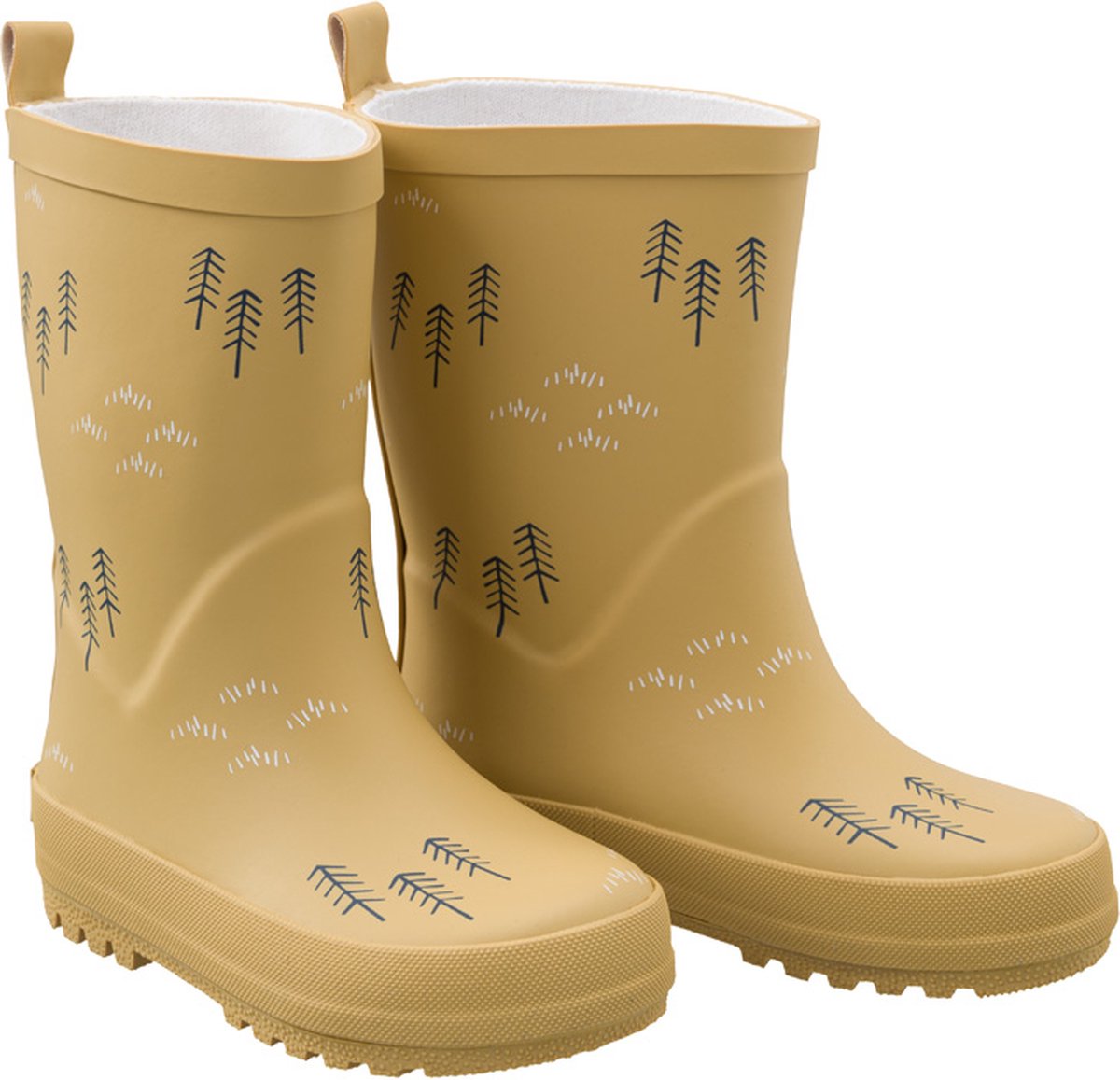Fresk Regenlaarzen voor Kinderen - Maat 31 - Regenlaarsjes voor Jongens en Meisjes - Kaplaarzen - Geel - Woods Spruce