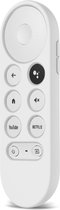 Luxe Siliconen Soft Case Cover Hoesje Geschikt Voor Google Chromecast (2020) - Bescherming tegen krassen & stoten - Wit