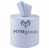 Blauwe M2 papier Premium midi coreless zonder koker poetspapier van Myngoods (6 rollen)