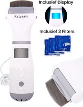 Katyson Elektrische Luizenkam - Luizenkammen - Vlooienkam & Netenkam voor Mens en Dier - Inclusief 3 Filters