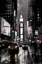 Times Square Poster - New York Poster - Stadposter - Amerika poster - Abstract Poster - 51x71cm - Wanddecoratie - Geschikt om in te lijsten