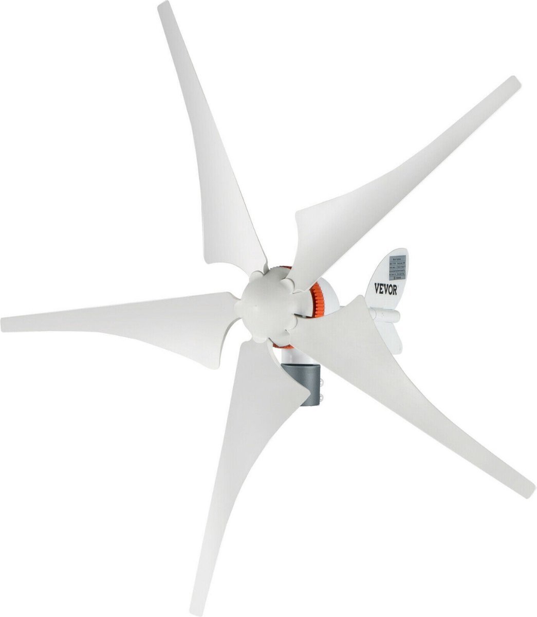 Windturbine Generator 500W - Windmolen Generator - Wind Turbine Generator - Windenergie - 5 Bladen - 500 W