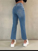 Yara straight leg jeans bleu jeans High Waist/ Straight Leg Jeans festival uitgaans kleding 38