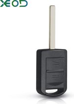XEOD Autosleutelbehuizing - sleutelbehuizing auto - sleutel - Autosleutel / Geschikt voor: Opel Astra, Corsa, Omega, Vectra & Zafira 2 knops