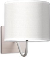 Home Sweet Home wandlamp Bling - wandlamp Beach inclusief lampenkap - lampenkap 20/20/17cm - geschikt voor E27 LED lamp - wit