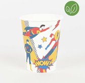 Gobelets en papier super-héros | Super-héros | 205ML | 8 tasses | Soirée à thème