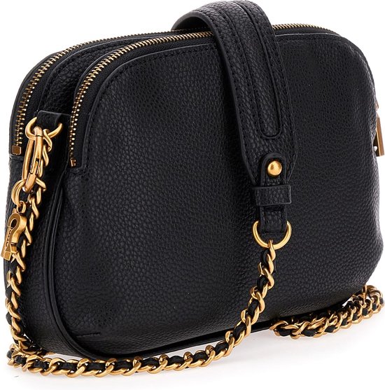 Guess Becci Double Zip Crossbody Dames Tas Zwart bol