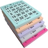 Bingo kaarten 1-75 Kleurset B 5×100 vel