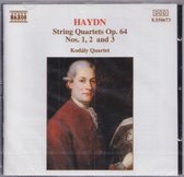 String quartets opus 64, nos 1-3 - Joseph Haydn - Kodaly Quartet
