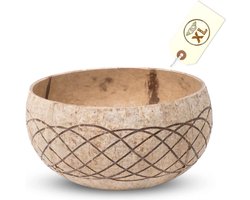 cocovibes Coconut Bowl Hawaii / Smoothie Bowl / Porridge Bowl / Natural Jumbo Cereal Bowl / Veganistische duurzame ontbijtkom