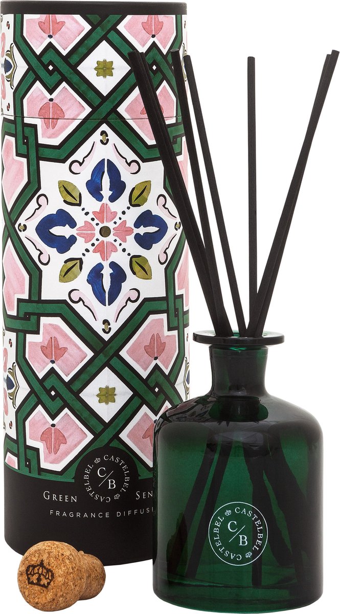 Castelbel - Green Sencha Tea - geurstokjes - 250ml - diffuser - geschenkverpakking