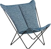 Chaise longue Lafuma Sphinx - sunbrella cobalt noir - compacte - chaise pliante