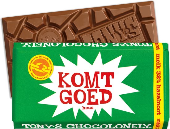 Tony’s Chocolonely – Melk Hazelnoot – Komt goed