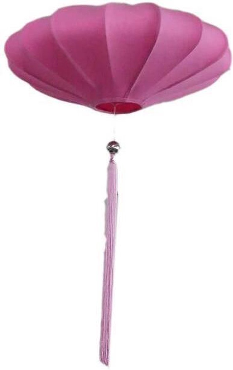 Fine Asianliving Chinese Lampion Roze Zijde D50xH25cm