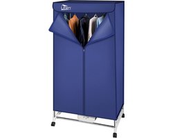 Bolture Elektrisch Droogrek - Verwarmd Wasrek - Droger met Warme Ventilatie en Wieltjes - 15KG Capaciteit - 1000W