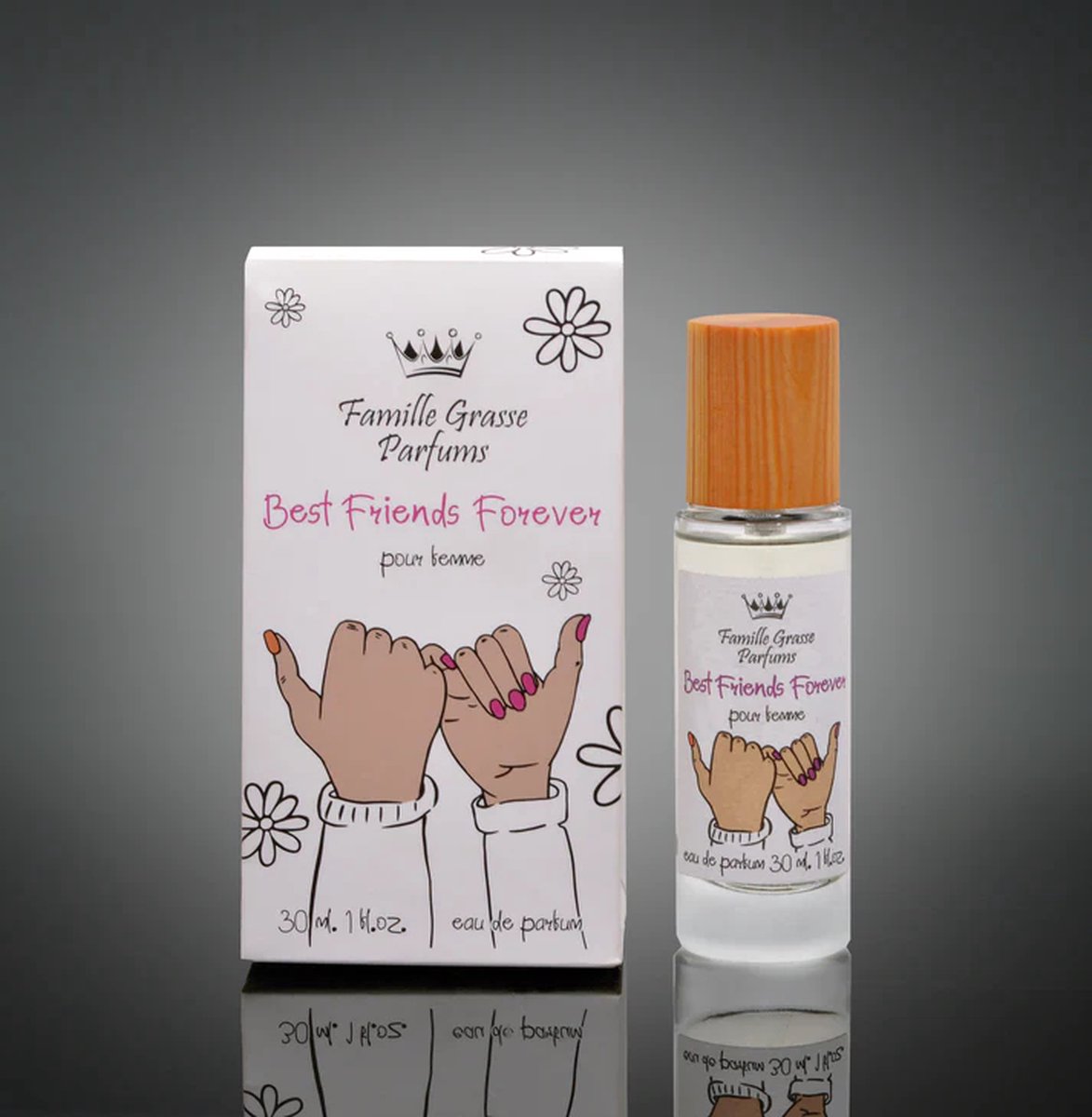 Goedkoopste CADEAU TIP Best Friends Forever een heerlijke Franse bloemig parfum (voor je vriend(in) met Witte Bloemen en Jasmijn