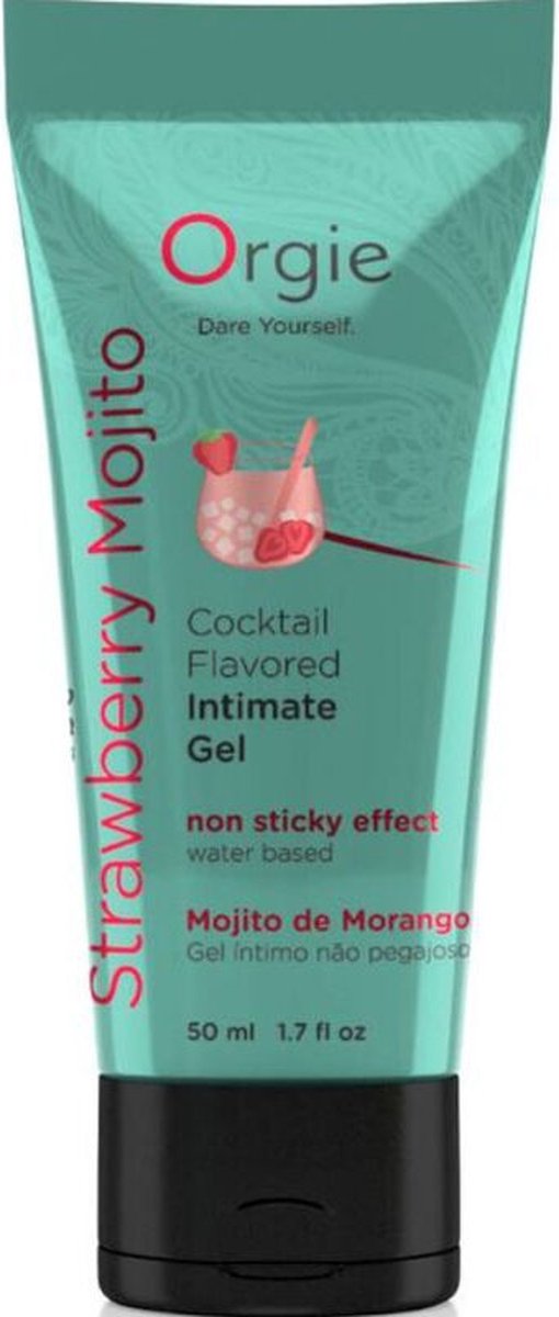 Goedkoopste Orgie - Lube Tube Cocktail Strawberry Mojito 50ml
