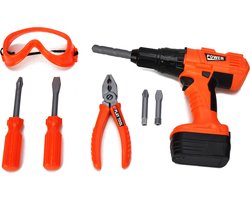 Gereedschapsset met boormachine en accessoires