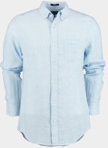 Gant Casual hemd lange mouw Blauw Reg Linen Stripe Shirt 3230081/468